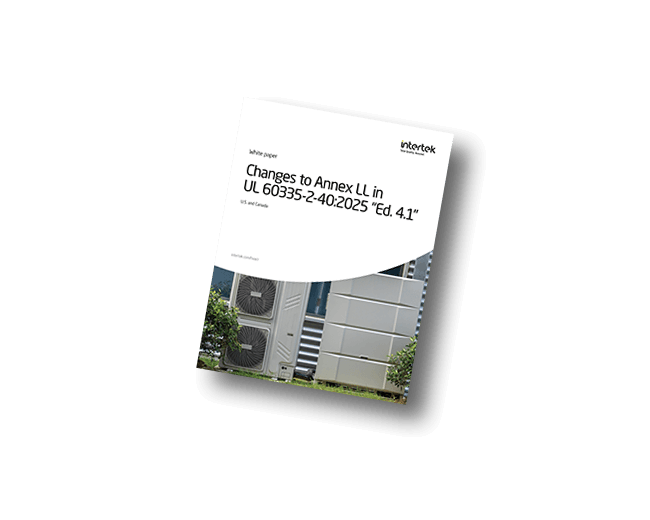 Changes to Annex LL in UL 60335-2-40:2025 “Ed. 4.1” | White Paper
